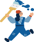 絵を描く人